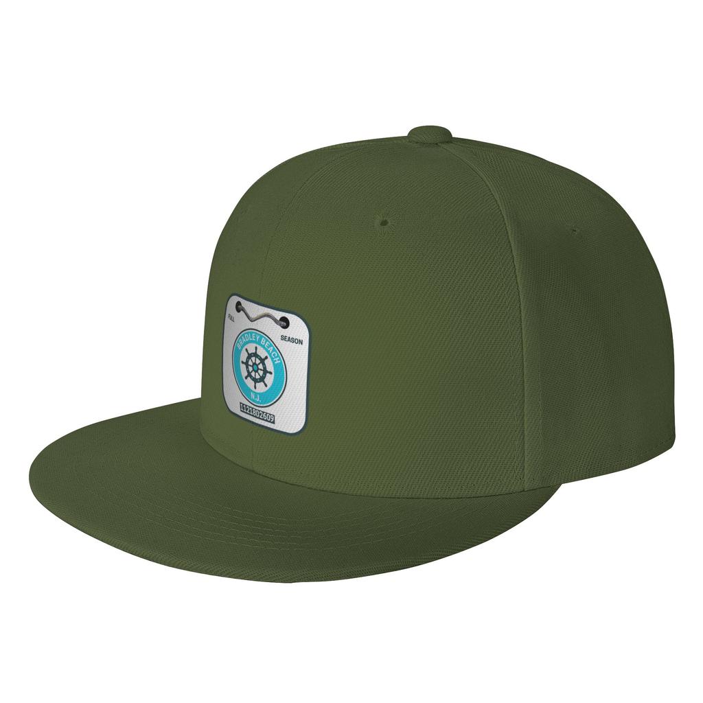 Fashion Bradley Beach New Jersey Beach Badge Flat Brim Sun Hat Unisex Style Beret Unisex