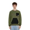 Vans Letter Splicing Crewneck Sweatshirt Men sweatshirts Gray VN0A5H7MKCZ