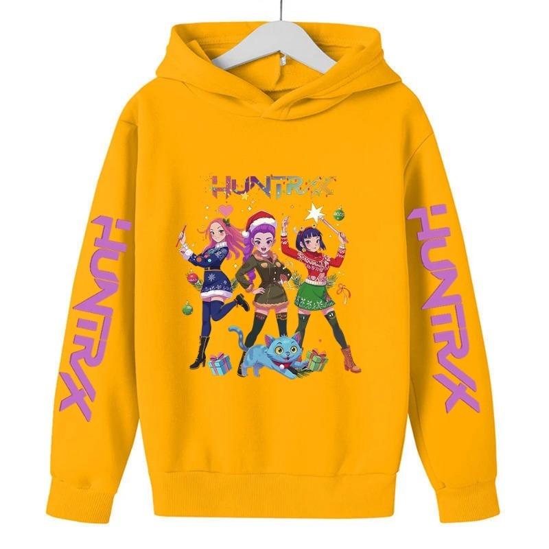 KPop Devil Hunter Hoodie Teen Girl Boy Rumi KPop Devil Hunter Hoodie Casual Long Sleeve Children's Clothing