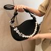 Pearl chain bag women's new niche design women's bag fashion portable messenger shoulder bag