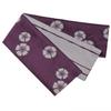 [Warakugure] Kiryu-ori Reversible Yukata Obi, Fukure Nadeshiko, Made In Japan (Dark Purple)