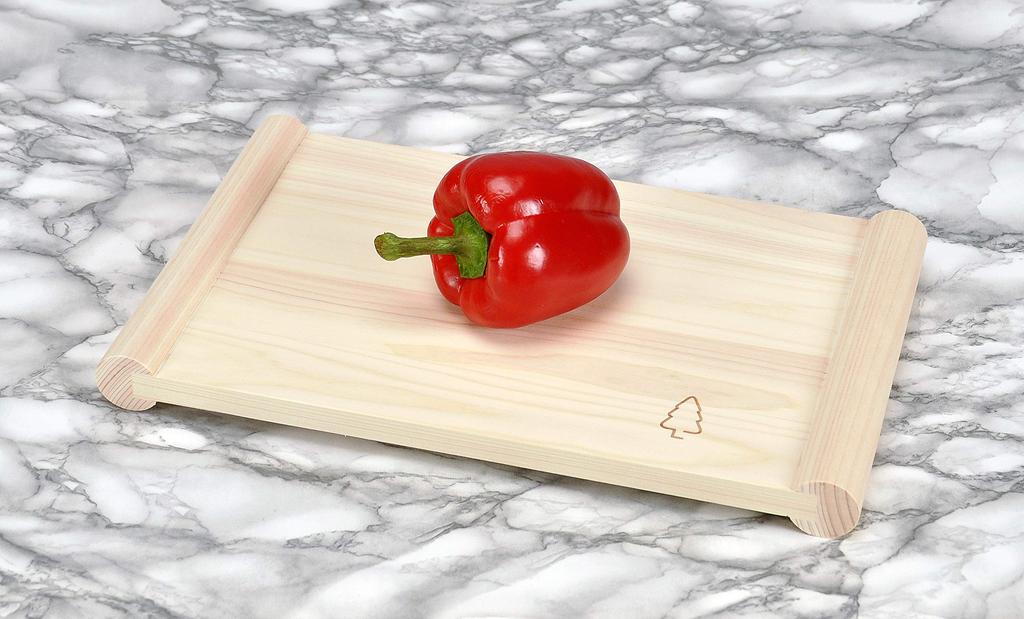 Sakai Sangyo Hinoki Floating Double-Sided Cutting Board (33.5cm) - Cooking Utensil, Hinoki Wood, Kitchenware, Clean, Does Not Stick To Countertop, Usa