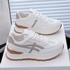 Women's Summer Breathable Mesh Sneakers, Korean Style Lightweight Comfortable White Casual Dad Shoes