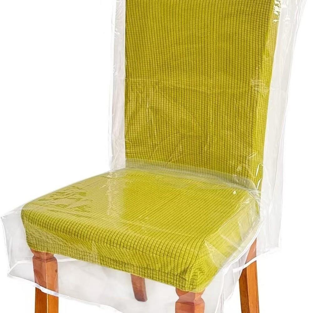 Transparent Chair Cover Clear PVC Chair Protector Protectors Chair Seat Cover  Standard Chairs