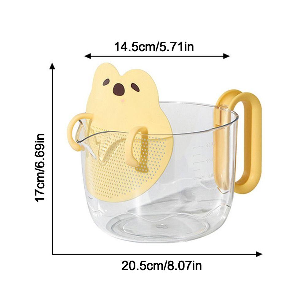 Built-in Filter Plate Strainer Bowl Equipped with Filter Plate Egg Filter Basin  Kitchen Supplies