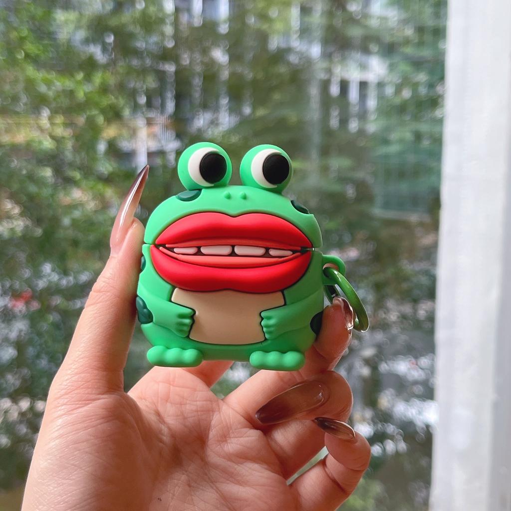 Funny sausage mouth frog AirPods pro1 apple bluetooth headset case 1/1 generation cartoon protective case
