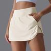 Ice-Cool High-Waisted Sun Protection Skort with Back Pocket for Women