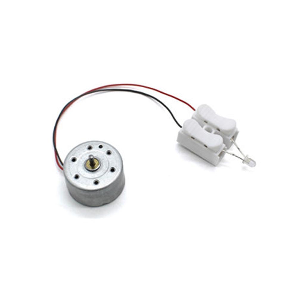Blow Power Generation Experiment Kit Wind Turbine With LED Light Physical Science Handmade DIY Kit
