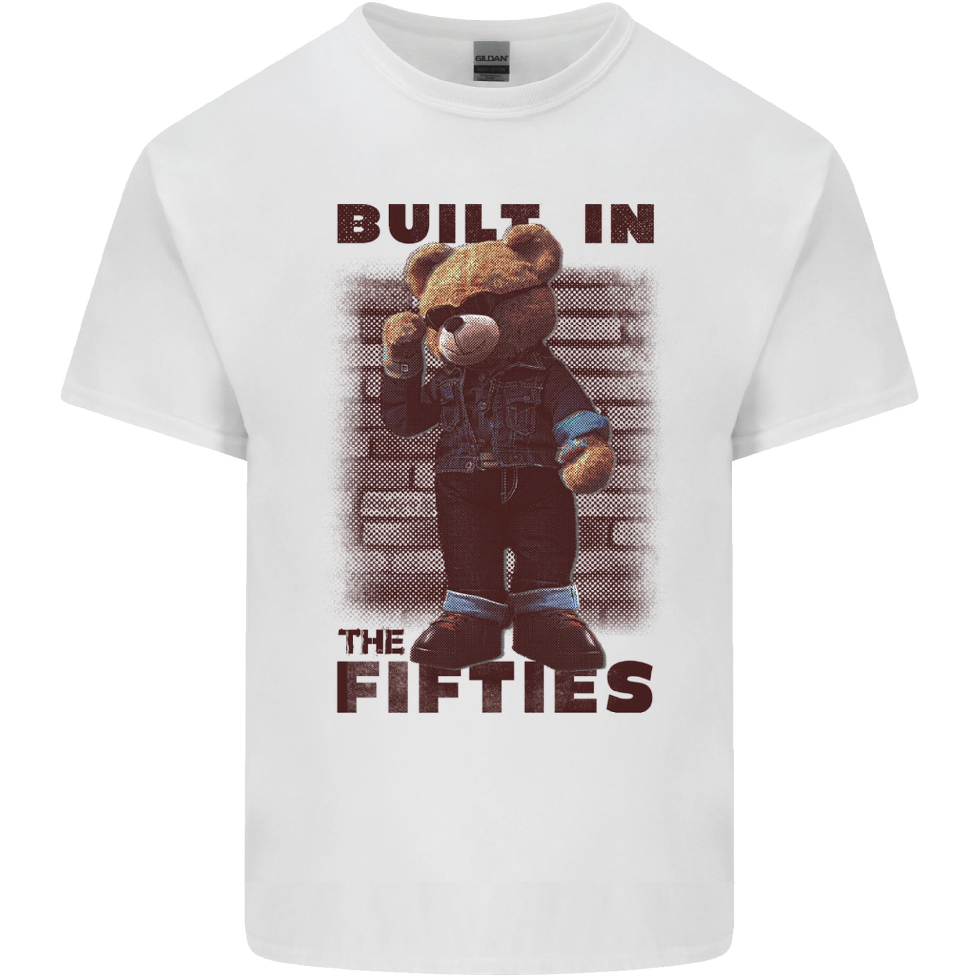 Built in the 50s Funny Teddy Boy Born Sixties Unisexs Light Cotton TShirt S