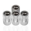 4Pcs Car Wheel Tire Valve Caps Tyre Stem Covers For Renegade Compass Wrangler Patriot Grand Cherokee Rubicon