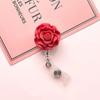 Flower Nurse Name Tag Badge Reels Lanyard Badge Employee Hospital Chest Pocket Clip Badge Holder Reel Clip Easy Pull Buckle