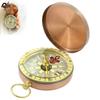 Gold Color Outdoor Compass Copper Camping Compass Portable Pocket Compass  Outdoor Activities