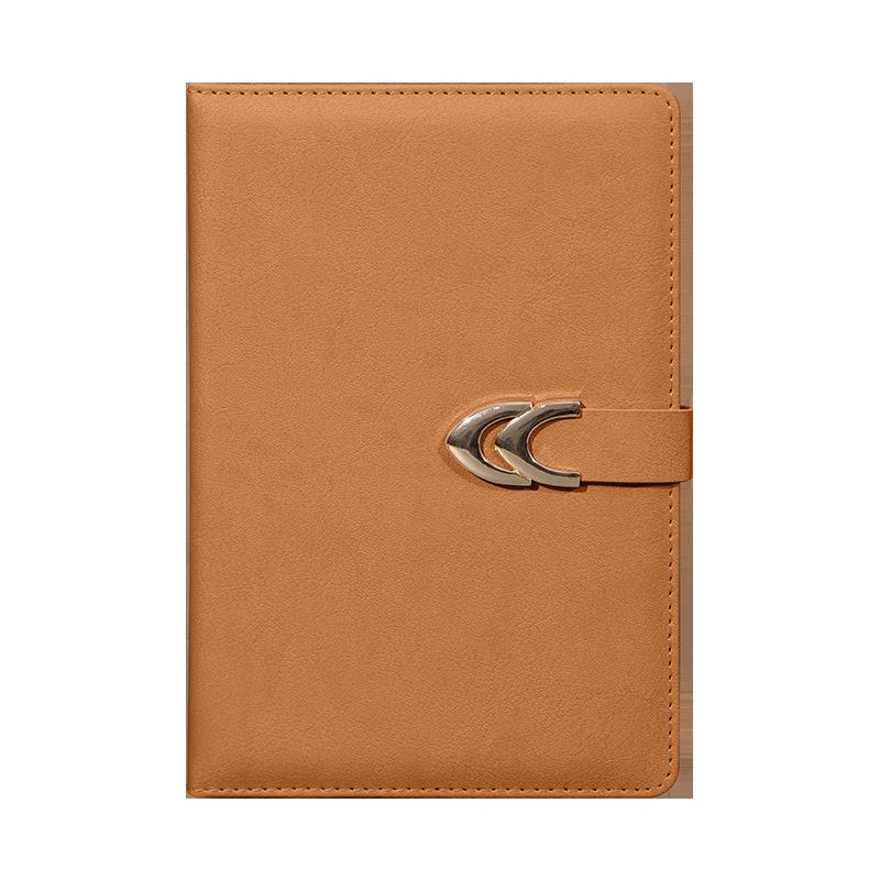 A5 Magnetic Clasp Faux Leather Loose-Leaf Notebook for Students and Business