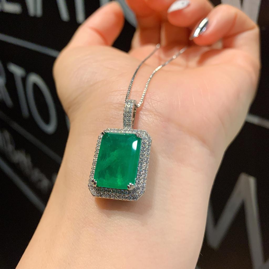 Biżuteria Symulowany Szmaragd Diament Damski Wisiorek Kolczyki Sztyfty Główny 12 * 16 9 * 12