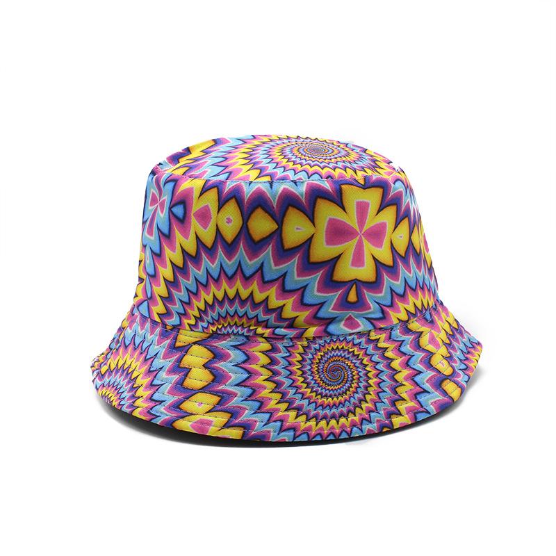 Vortex Tie-Dye Hat Men And Women Street Outdoor Casual Visor Couple Bucket Hat
