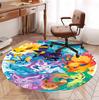 card game Pattern Round Rug, Indoor/Outdoor Mat, for Picnic, Gameroom, Bedroom, Office, Living Room, Home Decor Carpet, Birthday Gift