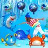 Cartoon Ocean Animal Aluminum Foil Balloon Baby Shower Supplies  Birthday Party