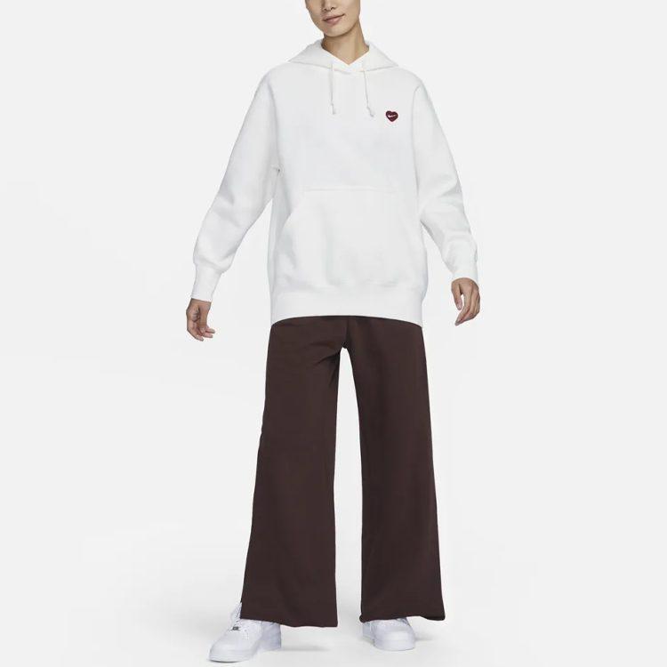 Nike Sweatshirts Women's Sail White Hooded Moderate Regular FD9932-133