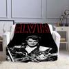 Various Styles of E-Elvis Pattern 3D Printed Rock Singer Sofa Blankets, Suitable for Adult and Children's Bedrooms and Living