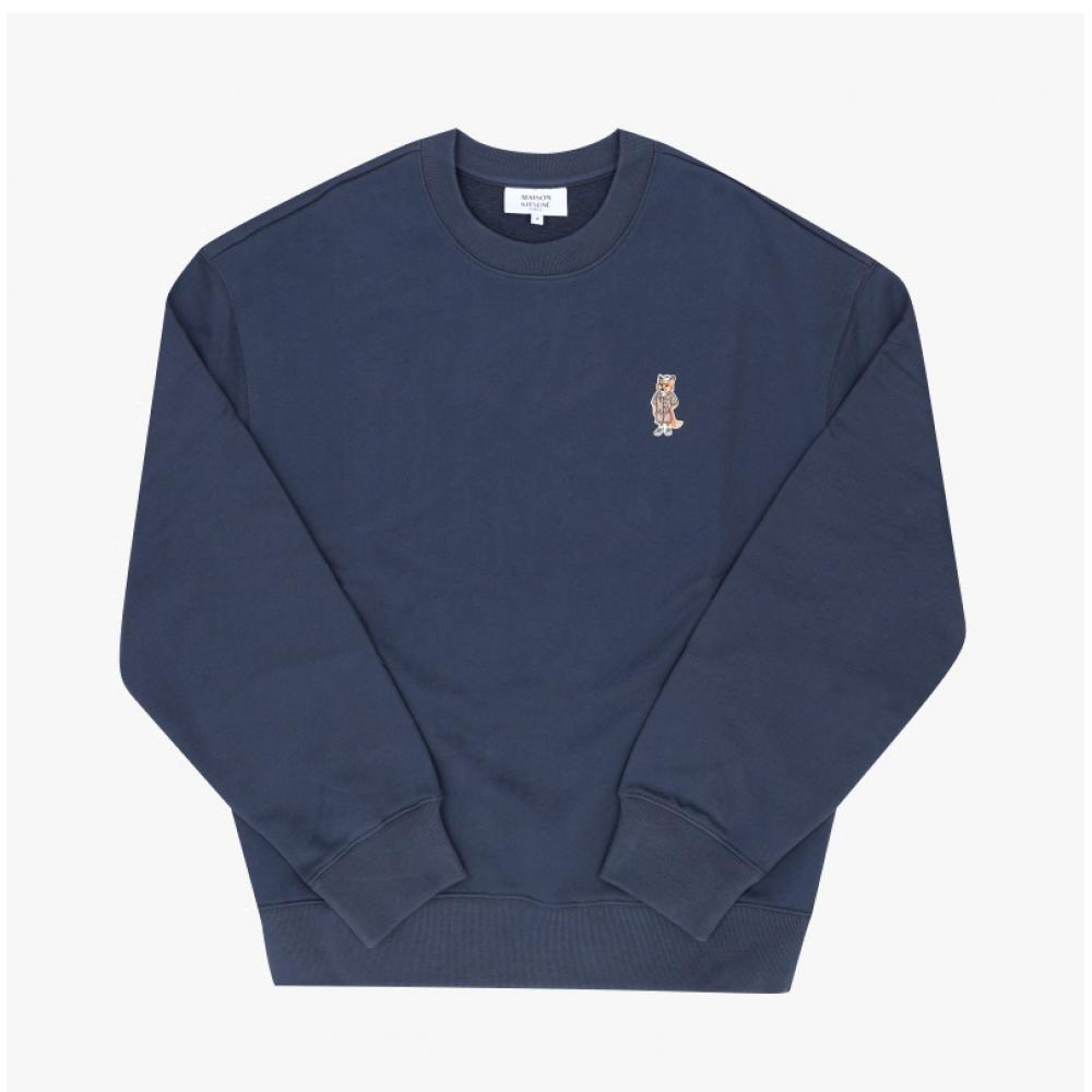 MaiSon Kitune Men S dreSSed Fox Patch SweatShirt 0422 Qm00309km0341