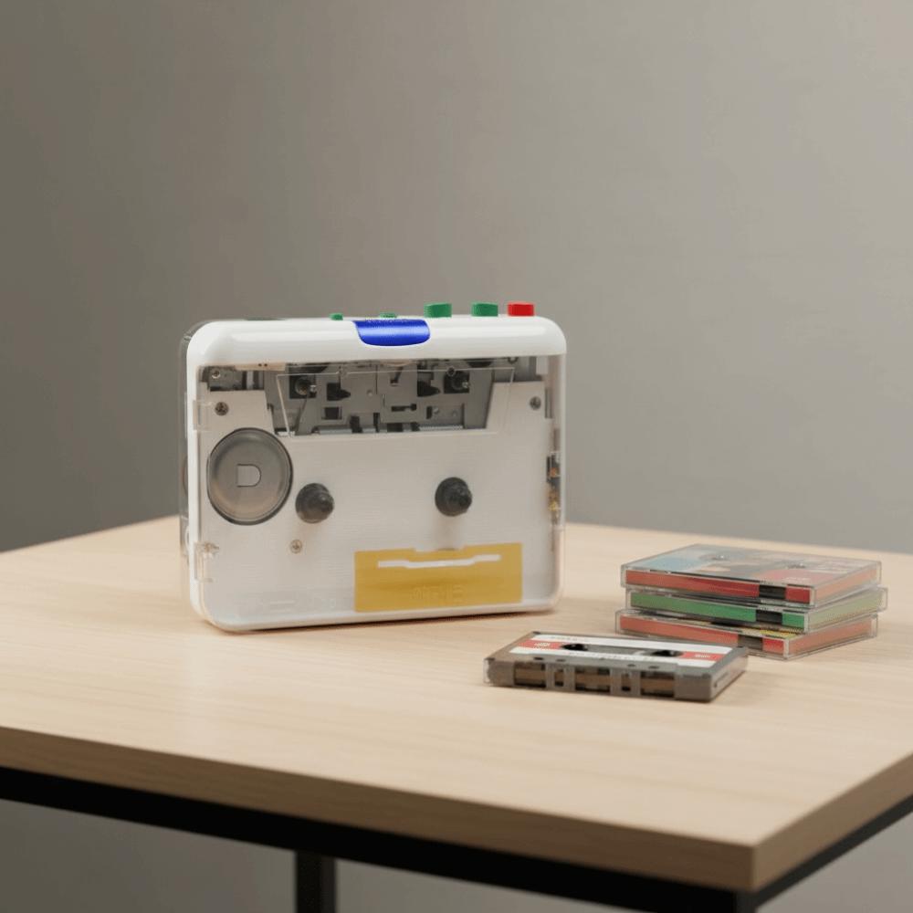 Plug and Play Cassette Player 3.5mm AUX Input MP3 Converter Earphone Portable Walkman  Portable Use