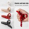 Soft Silicone Hairpin Shark Clip Hairpin Soft Anti-Collision Back Head Clip Anti-Fall Durable Square Keel Clip