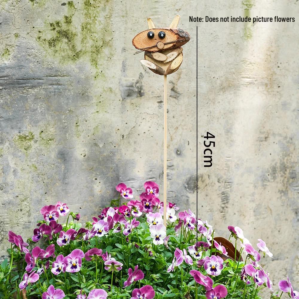 Cartoon-Tier- und Blumenschmuck: Garten- & Hofdekoration