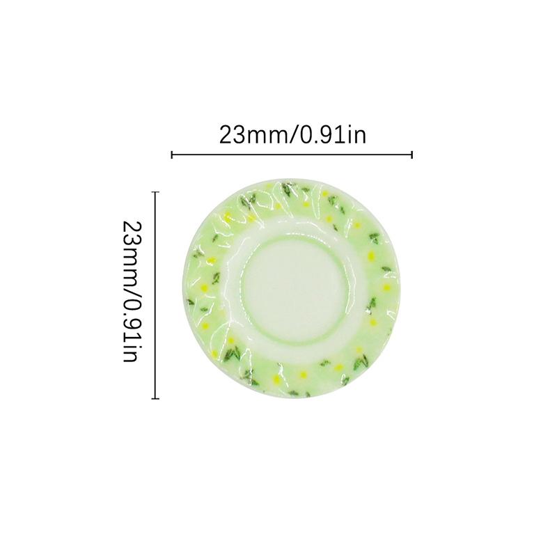 

5 шт. Милая миниатюрная кукольная кухонная тарелка для цветов для кукольных аксессуаров для детской игрушки