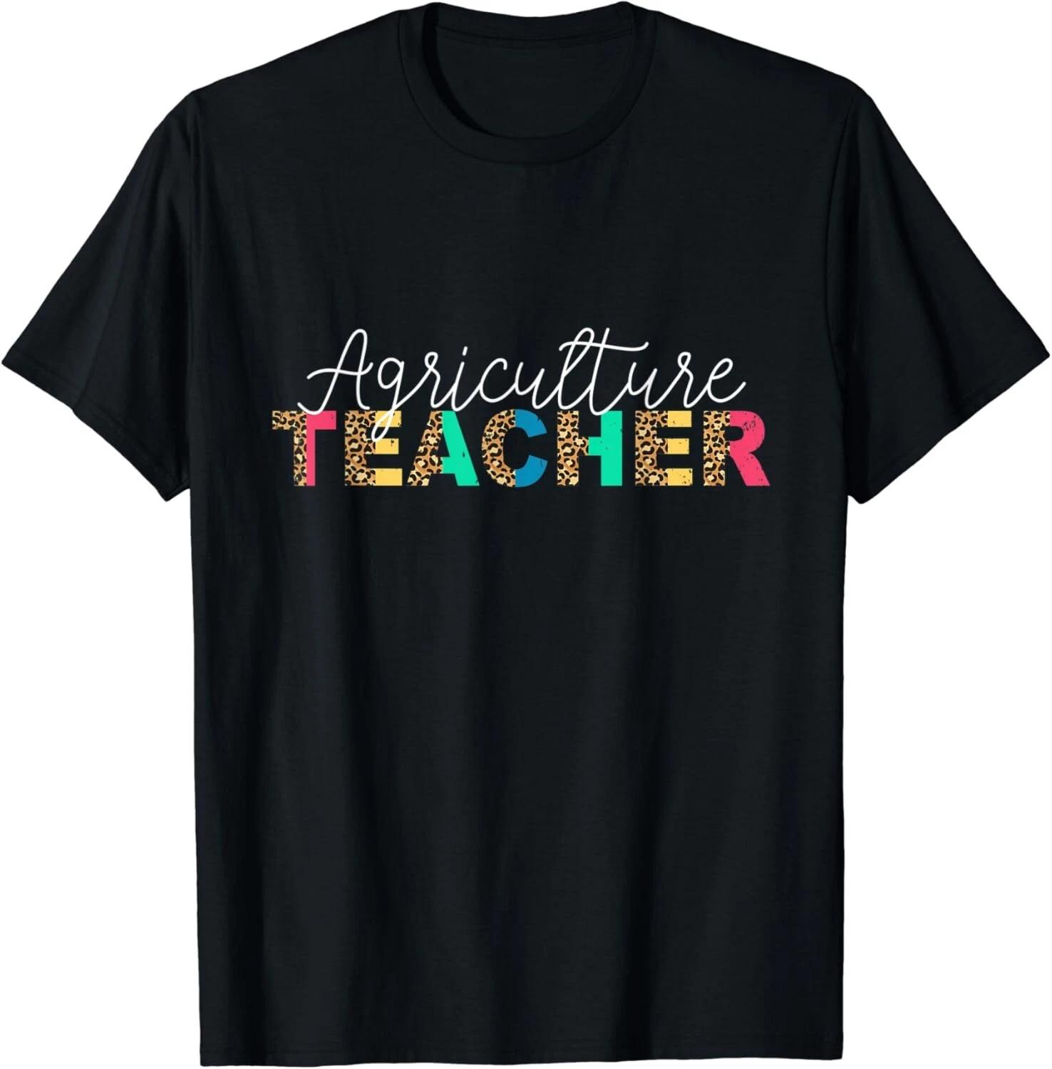 

Cute Agriculture Teacher Leopard Agricultural Education Gift Unisex T-Shirt XL
