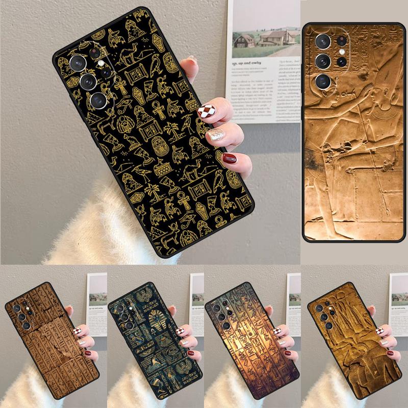 Egypt Nefertiti Anubis Ankh Phone Case for Samsung Galaxy note 10 pro S26 Ultra S23 S24 FE S25 S21 S22 PLUS shockproof Cove