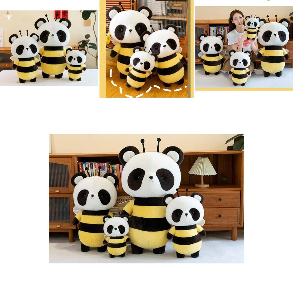 Adorable Bee Panda Plush Toy Soft And Huggable Companion For Kids And Girls