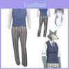 Durable And Fashionable Grey Wolf Uniform Suit For Beastars Legosi Cosplay