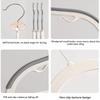 Plastic Clothes Hanger Non-Slip Adult Home Use Wardrobe Hanger for Bedroom Balcony Drying Garment Rack