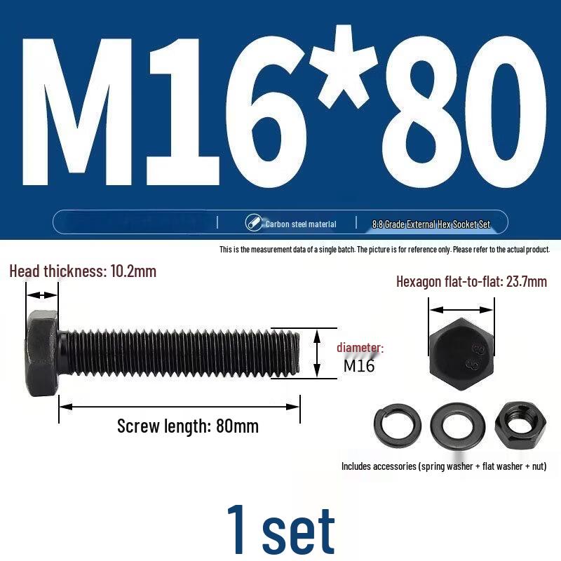 AFW Class 8.8 Black Hex Head Screw Bolt