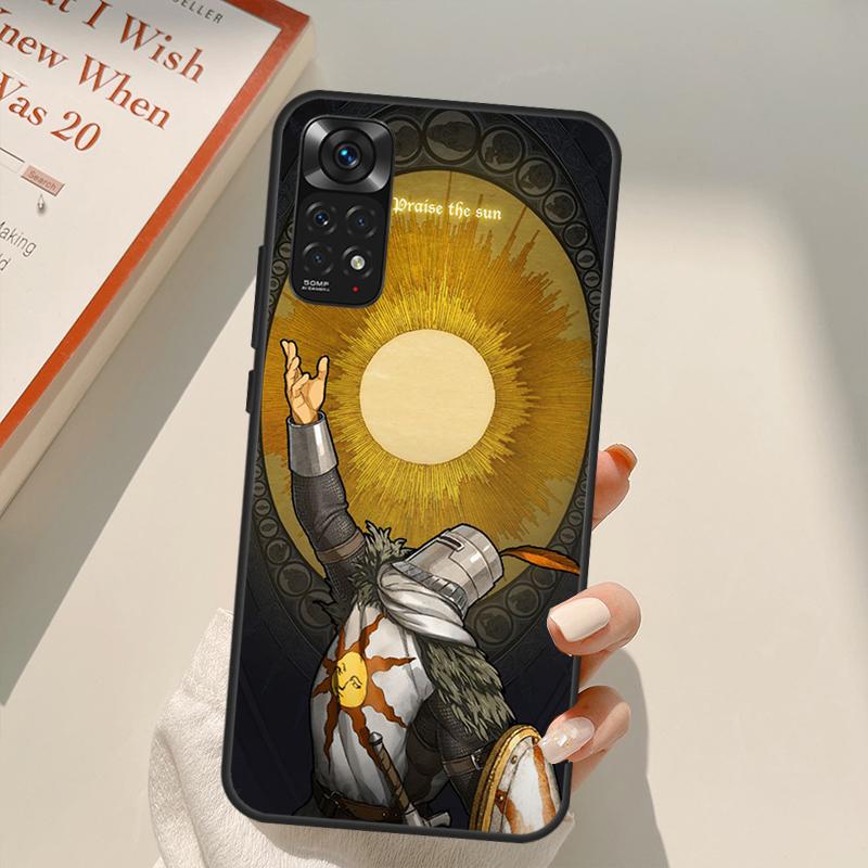 Husa Praise the Sun Dark Souls pentru Xiaomi Redmi Note 11 10 9 8 Pro Note 11S 10S 9S 8T K50 K40 9A 9C 10A 10C