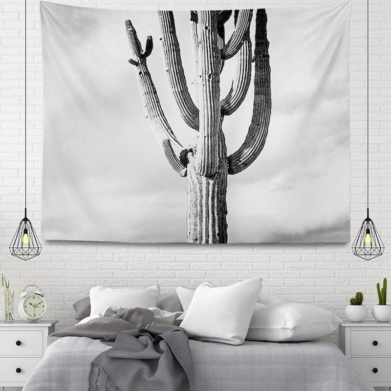 

Гобелен для офиса, гостиной, узор с изображением горшечных растений, подвесная ткань, украшение для стен дома, гобелен 100x75cm