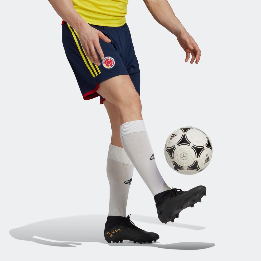 Adidas Colombia 22 Home World Cup Colombia Team Football Shorts Men Shorts Navy-Blue HB9165