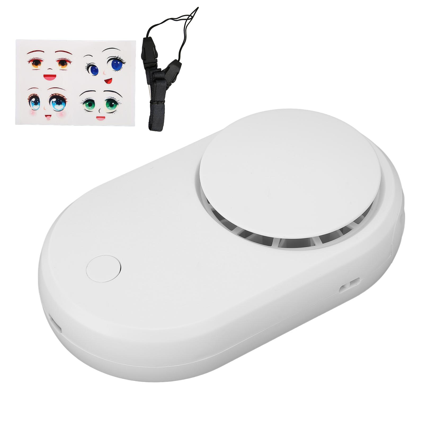 

Вентилятор для сушки ресниц, 3-уровневый контроль, дизайн без листьев, тихий мини-USB-вентилятор для ресниц для салона красоты белый