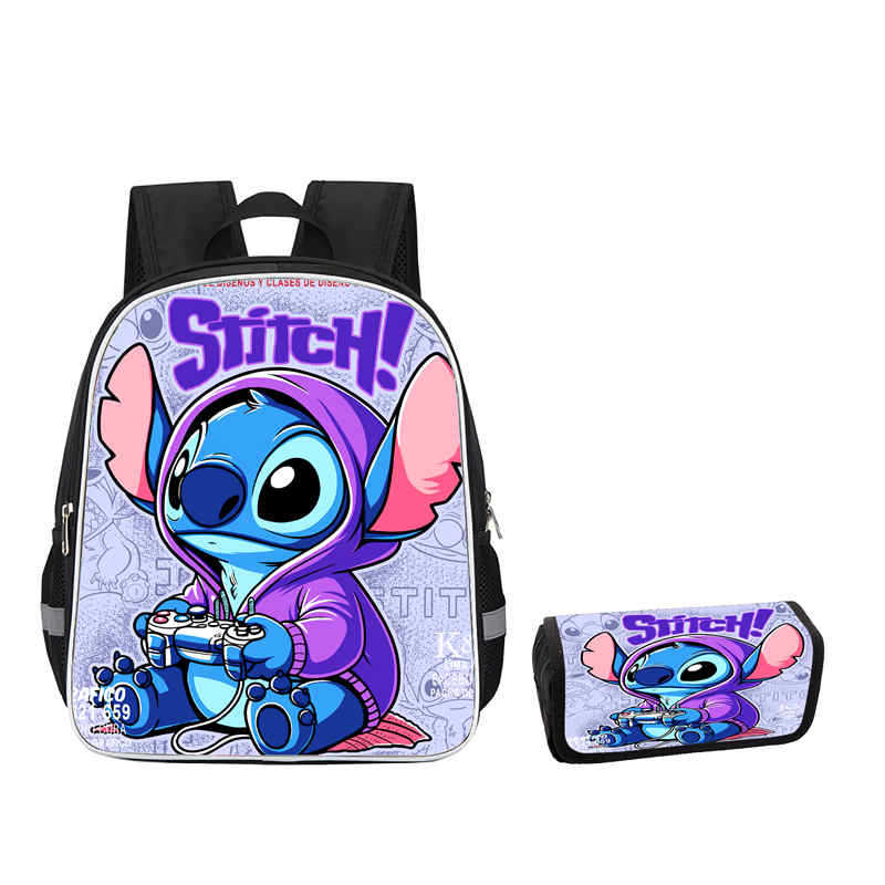 Stitch Combination Set Peripheral Backpack Men'S And Women'S Pencil Bag