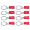 100Pcs Ring Terminal AWG12‑10 Insulated Crimp Wire Connector Set Kit for Equipment