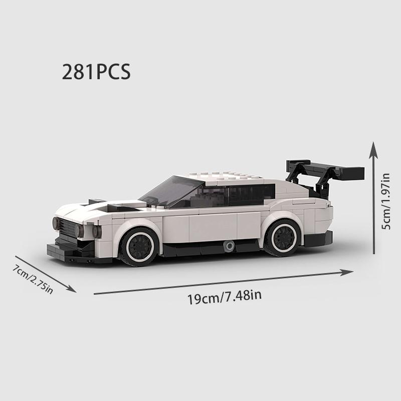 Moc City Speed Car Rally Sport Vehicle Racer ae86 M8 Model Building Blocks R34 Racing Super Technique Brick Christmas Gift