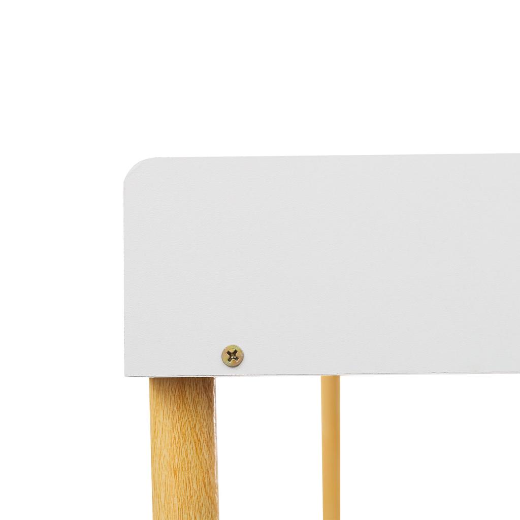 5-Tier Kids Bookshelf Modern White Open Bookcase with Baffles 8.8lbs per Tier Load for Nursery,Bedroom Study Room,Easy Assembly