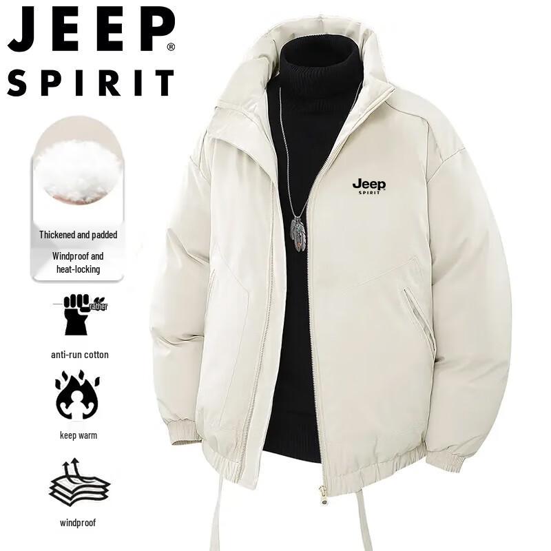 JEEP SPIRIT Men's Stand Collar Padded Jacket