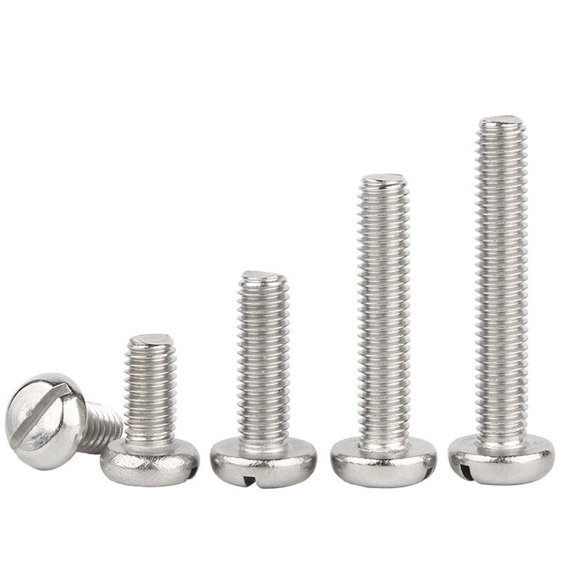 304 Stainless Steel Slotted Pan Head Screws & Bolts Collection