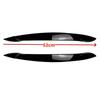 Paire Sourcils de Phare Paupières de Phare Style Maléfique Autocollants Aspect Carbone/Noir Brillant Pour BMW X5 E70 2008-2013