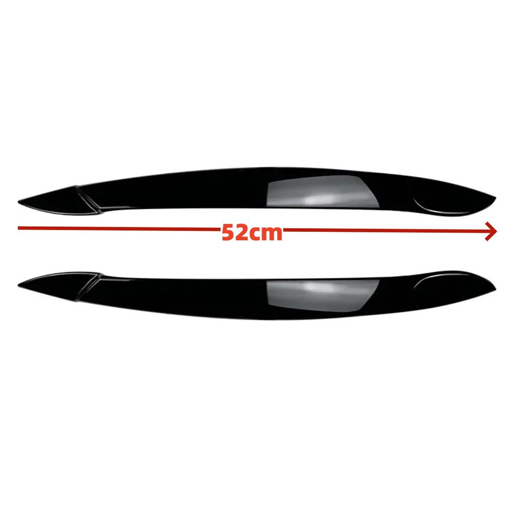 Paire Sourcils de Phare Paupières de Phare Style Maléfique Autocollants Aspect Carbone/Noir Brillant Pour BMW X5 E70 2008-2013