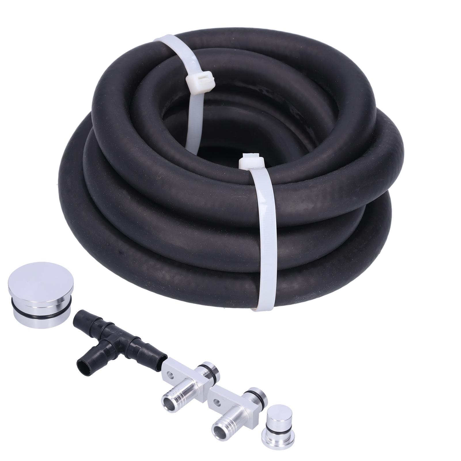 

Diesel PCV Reroute Kit 6061 Aluminium Alloy for Chevrolet GMC Sierra 2500 HD 3500 HD 06‑10Silver срібний