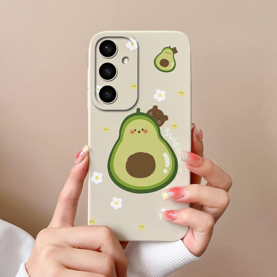 Case For Samsung S24 Plus Ultra Dinosaur Soft Liquid Silicone Lens Protection Anti Choc Cover For Galaxy S 24 S24+ S24Ultra Capa