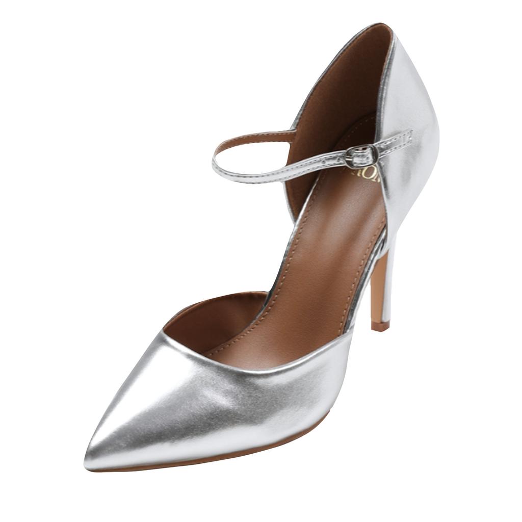 Where's That From Womens/Ladies Reflex Pointed Wide High Heels