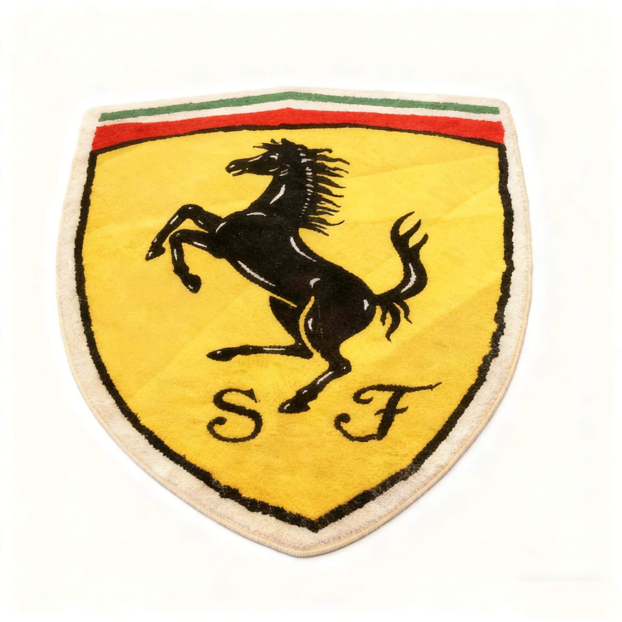 

Для Ferrari Неправильной формы Прикроватный ковер имитация кашемирового одеяла Ковер Для гостиной спальни, Детской комнаты, Киберспортивной комнаты 45X60cm